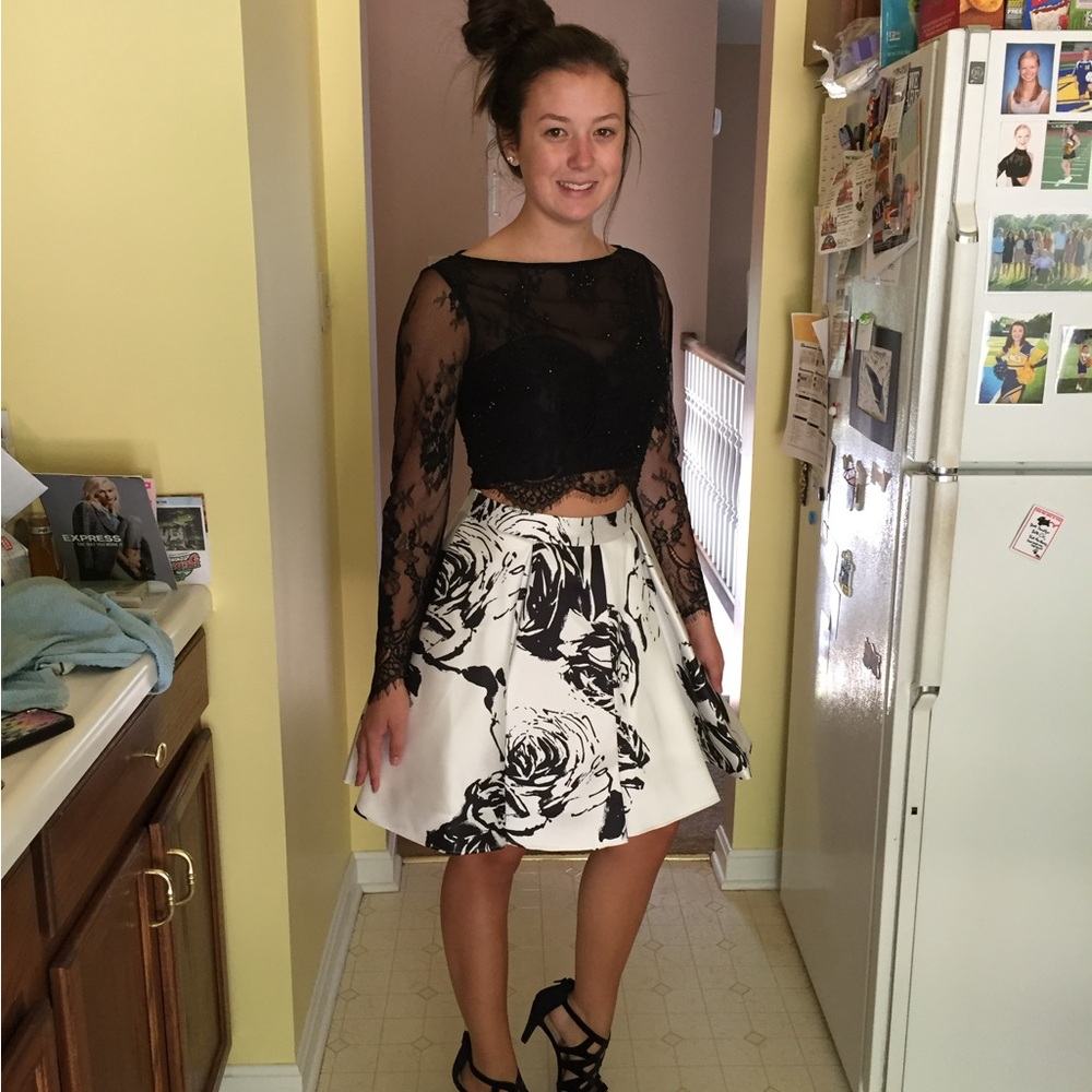 Two Piece Homecoming Dress